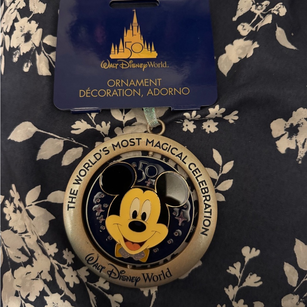 Walt Disney World 50th anniversary  Mickey Mouse Ornament